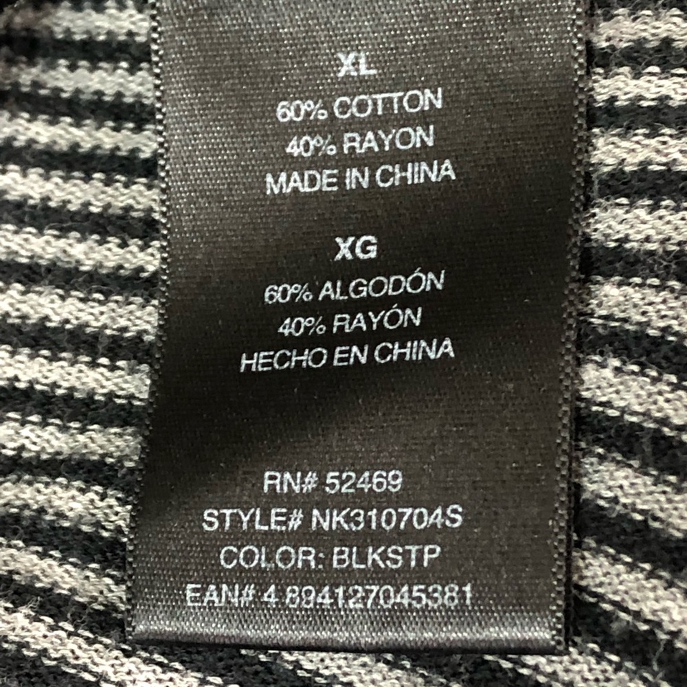 Norma Kamali Gray & Black Waterfall Cardigan XL - Picture 4 of 8